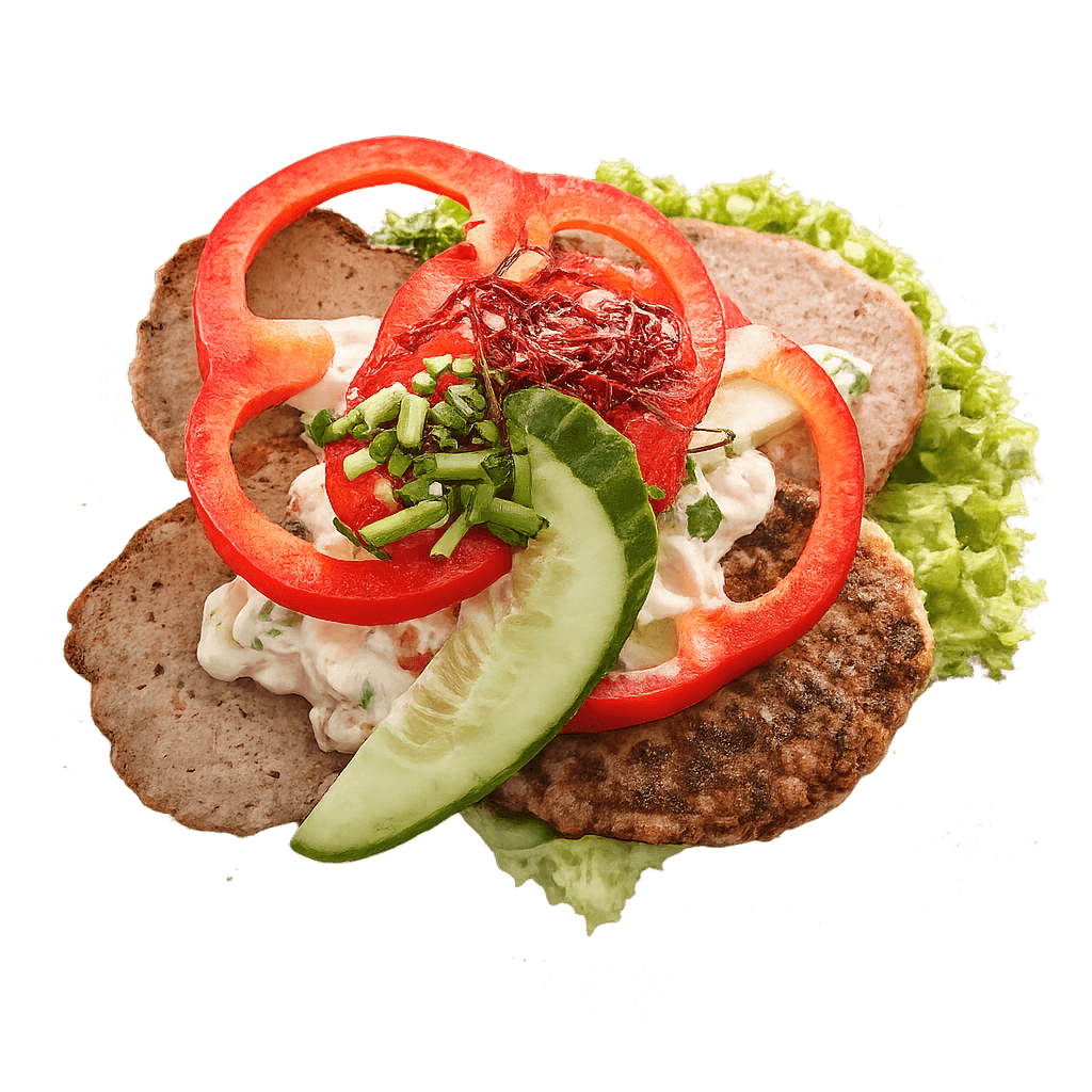 Frikadelle med kartoffelsalat