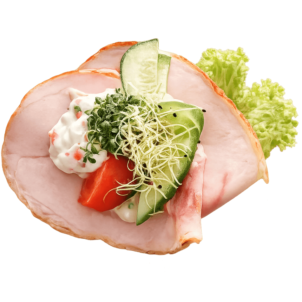 Skinke og italiensksalat
