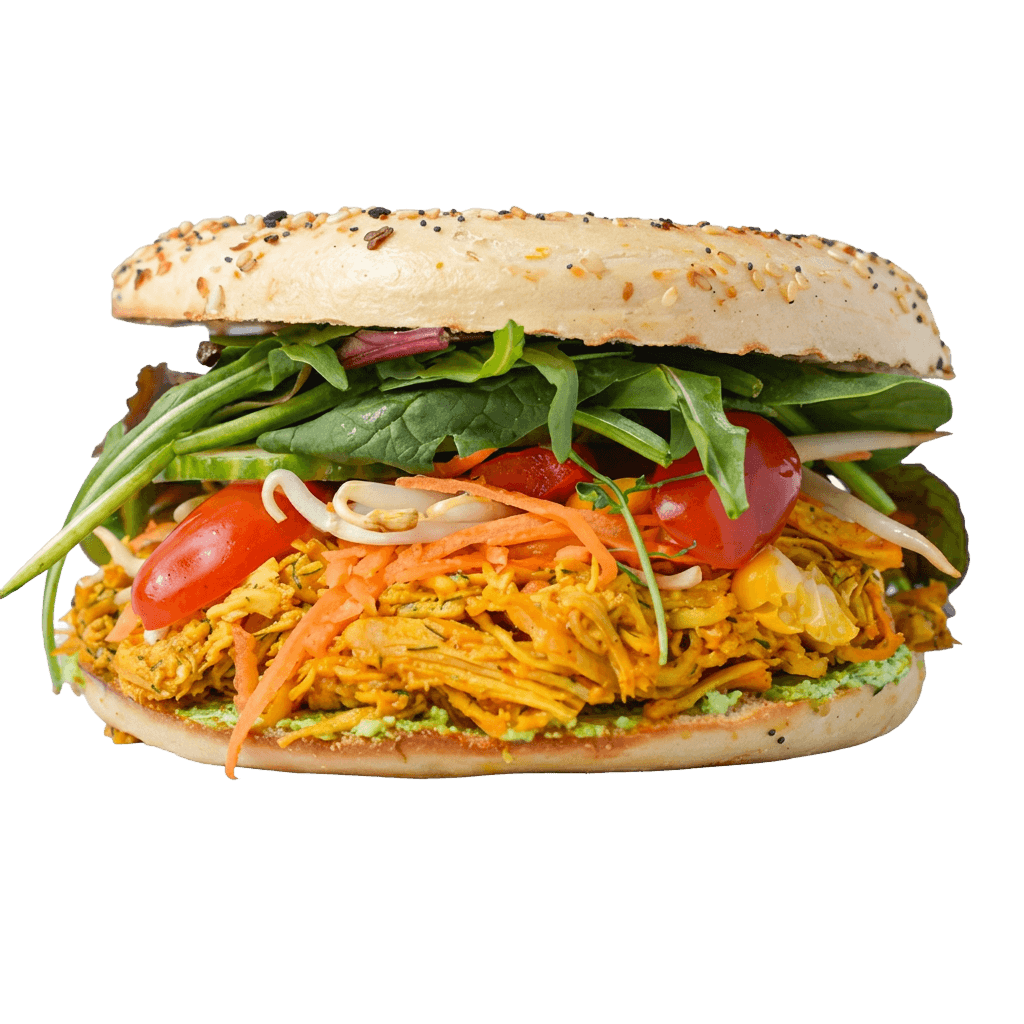 The Pulled Chicken Bagel