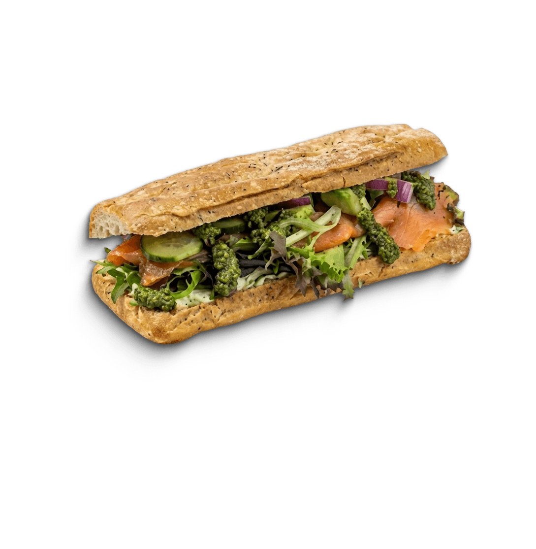 Laks & avocado Sandwich