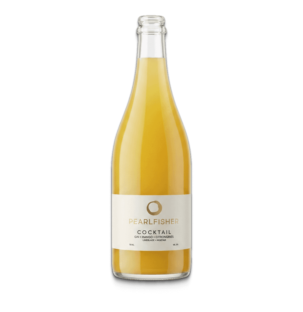 Pearlfisher Cocktail – Gin, Mango, Citrongræs, Limeblade & Ingefær, 750 ml, 6%