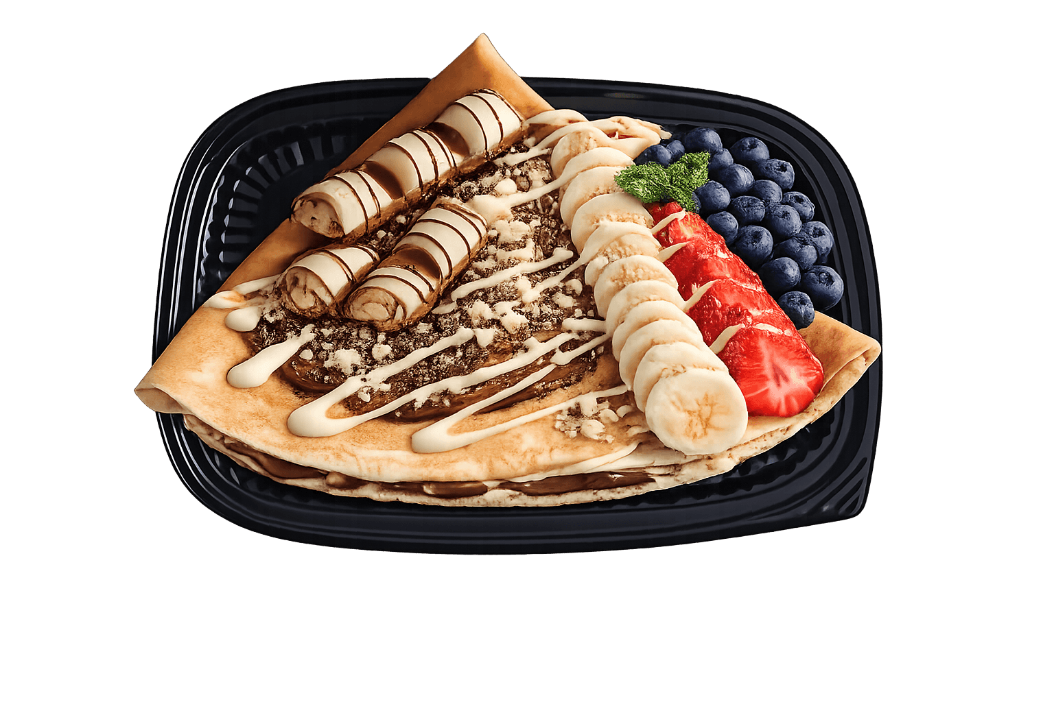 Hvid Chokolode Crepe
